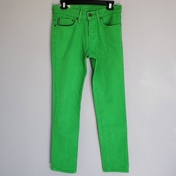 Abercrombie Fitch A&F Skinny Green Jeans/ Size  28x30. - Picture 1 of 12
